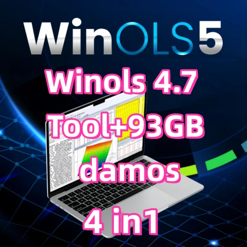 93GB Damos Files + ECM TITANIUM 26100 ECU Programming Tool Software+Winols 4.7+Immo Service Tool V1.2+Leaning Video Guide