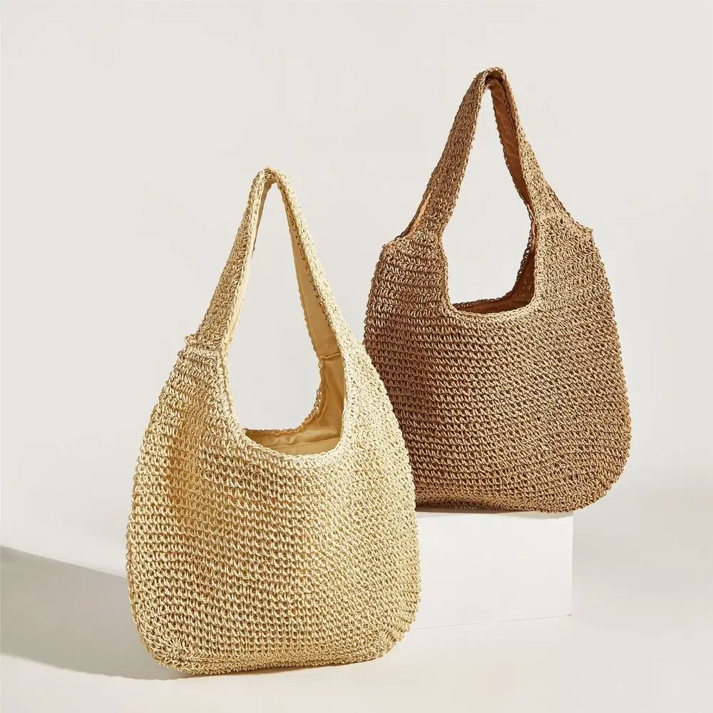 Sac fourre-tout en paille Fairycore Hobo pour femme, accessoires esthétiques initiés, sacs à main de plage