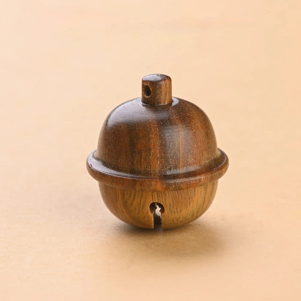 

2pcs Wooden Bell Pendant Small Bottle Vintage Decorative Charm S Aroma Practical Carving Wood Hollow Design Essential