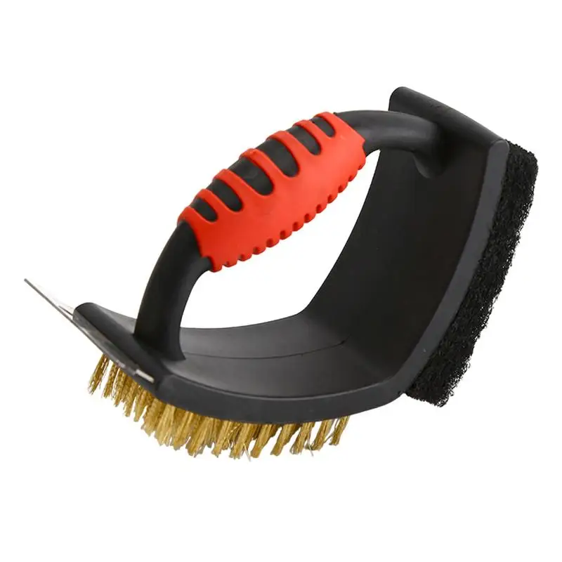 

BBQ Cleaning Brush Ergonomic Grill Scraper Grill Cleaning Tools Multifunctional Barbecue Brush Heavy-Duty BBQ Cleaner Scrubber