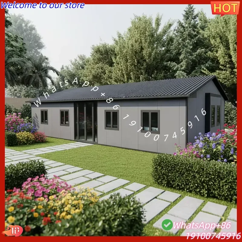 2026CE 40Ft 20Ft Prefabricated Mobile Living Container Expandable Container House with Toilet and Shower 3 Bedroom