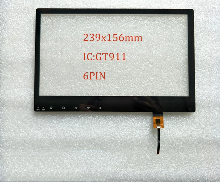New 9 inch 10 inch 215X139mm 239X156mm JTS018 IC:GT911 6pin car radio stereo dvd gps Touch Screen Digitizer Panel Sensor Glass 2