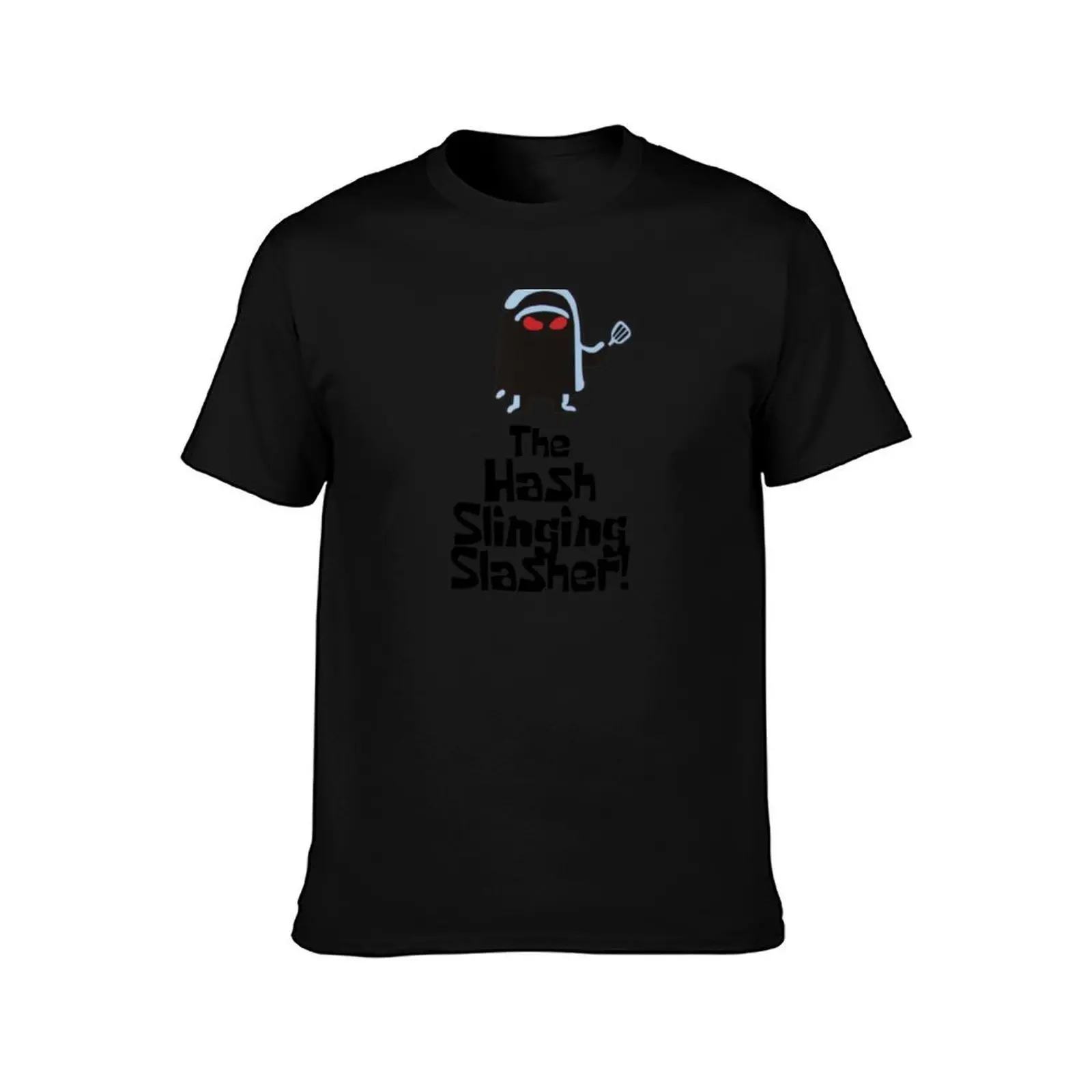 The Hash Slinging Slasher! (Black Text) T-Shirt Breathable Sportswear for Men T-Shirt