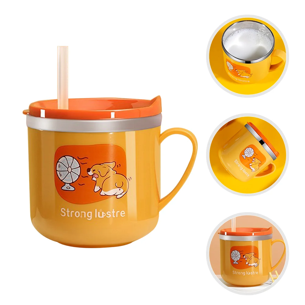 

Sippy Cup Kids Stainless Steel Children Water Toddler Cups Household for Drinking Milk Cartoon