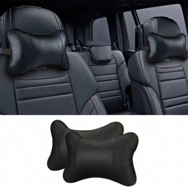 

Car safety car seat headrest and breathable mesh relaxation pillow head and neck rest cushion