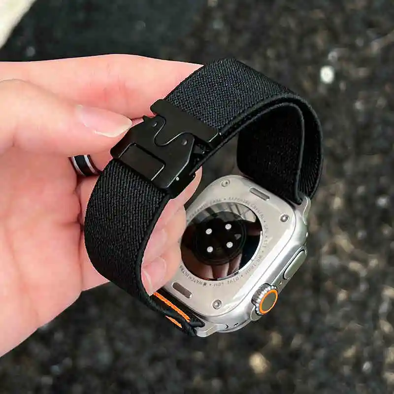 Strap For Apple Watch Ultra 2 Band 49mm 44mm 46mm 42mm 40mm 45mm 41mm Parachute Correa Bracelet IWatch Series SE 10 9 8 7 6 5 4 image 2