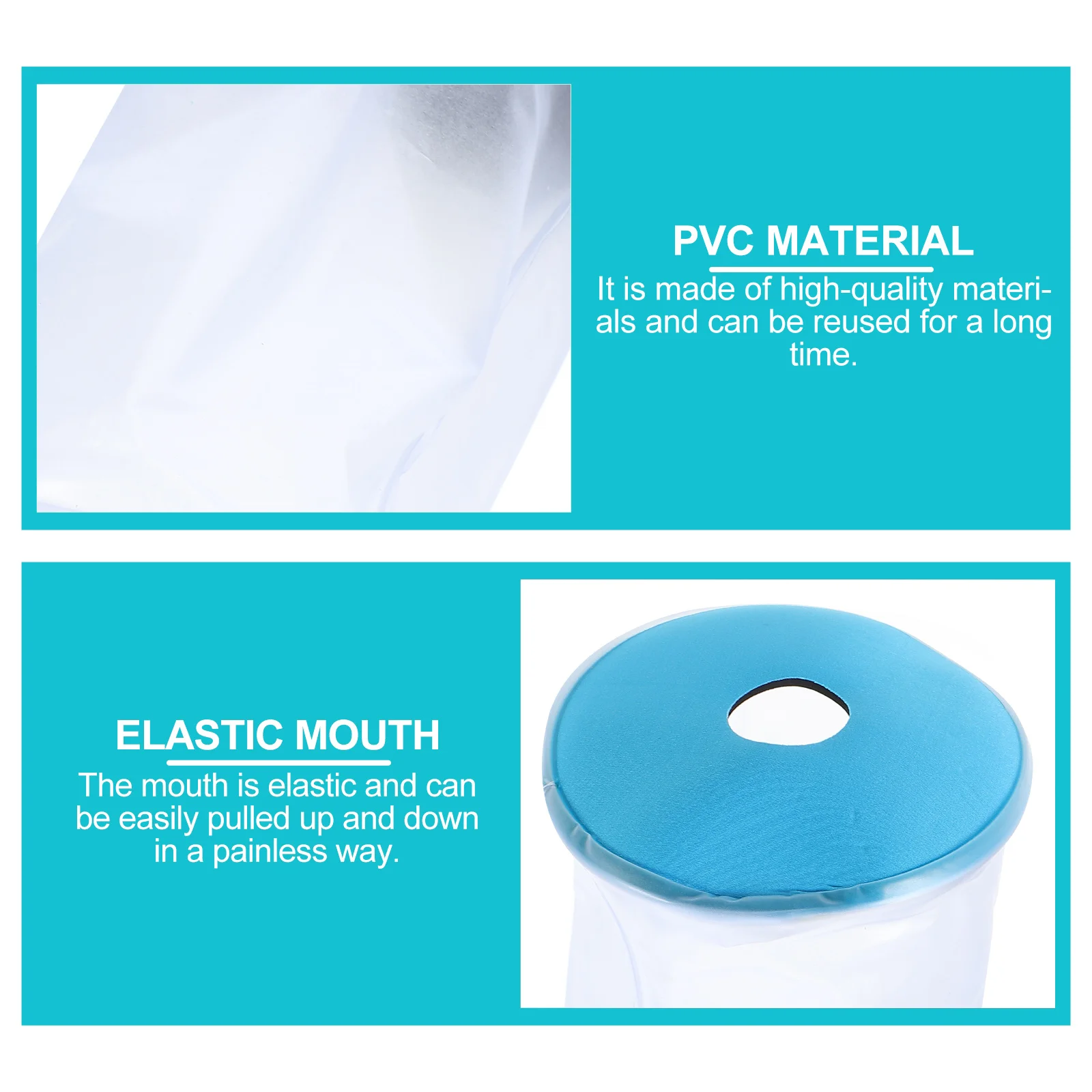 

1Pcs Waterproof Arm Cast Cover Blue for Shower Bathroom Use Protective Sleeve Elbow Protector for Dressing Cast