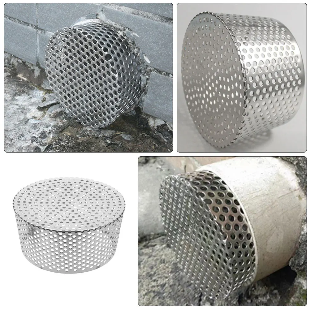 

Stainless Steel Gutter Guard Cap For Downspout Drain Filter Roof Gutter Anti-Blocking Protection Flank Filter Screen
