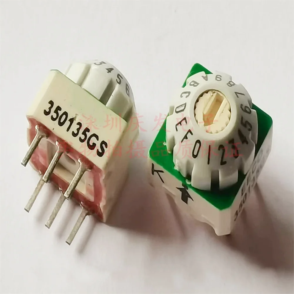 

Original new 100% 350135GS rotary switch 16gear 6pin dial switch 0-F encoding switch