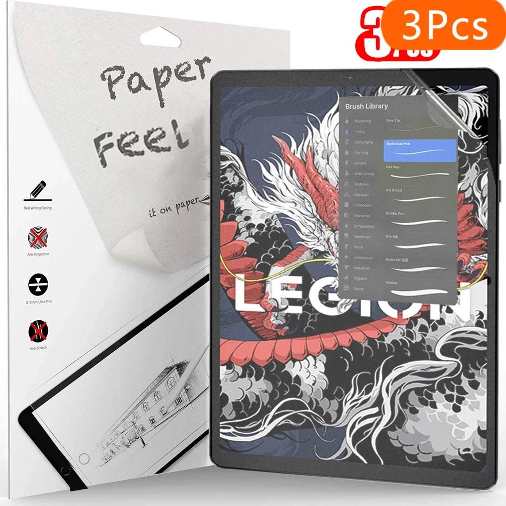 

3Pcs Paper Feel Like Screen Protector for Lenovo Legion Y700 2025 8.8 inch 3rd 2rd Generation 2023 No Glass