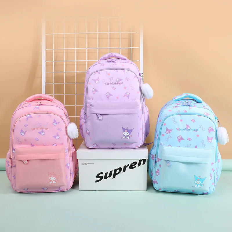 Sanrio Kulomi New Cartoon Cute Student School Bag Girl Foreign Style Reduction Backpack Casual Children's Backpack