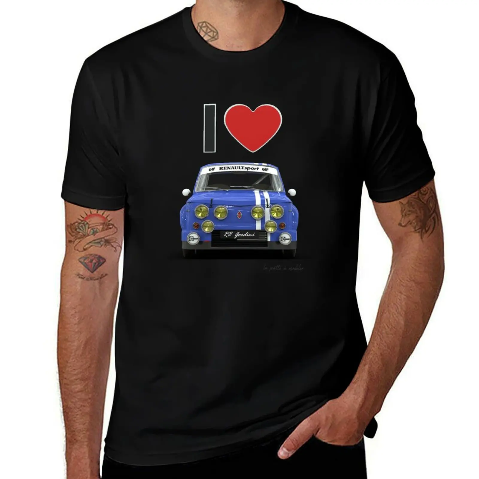 I Love R8 Gordini T-Shirt blacks man clothes aesthetic clothes shirts graphic tee men