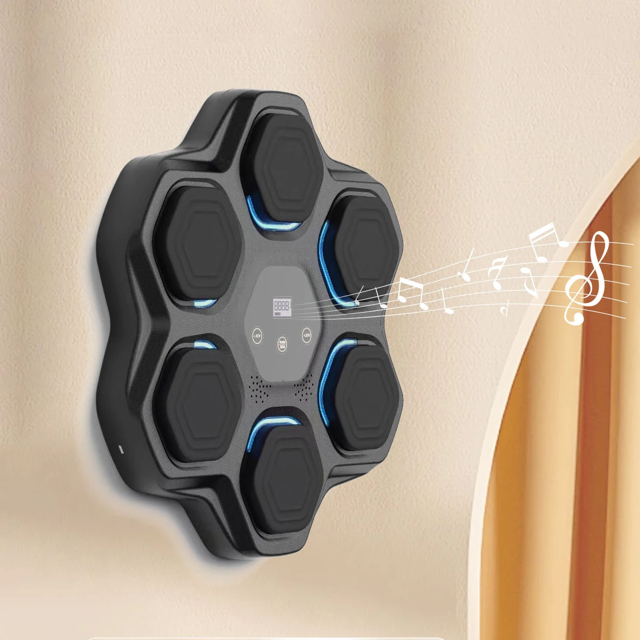 Intelligent Boxing Target Machine Fitness Training Smart Music Boxing Machine Wall Mounted with Gloves for Home Indoor Gym
