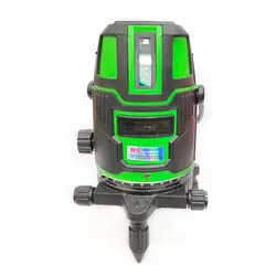 Self Leveling Green Beam Cross Line Laser Level, 2 Lines/ 3 Lines/ 5 Lines Tile Ceiling Floor Wall 360 Rotary Laser Level