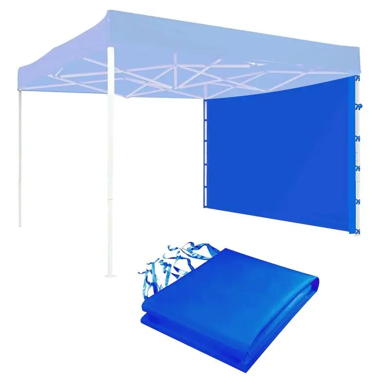 Outdoor Folding Tent Cloth Side Wall Rainproof Waterproof Tent Gazebo Garden Shade Shelter Side Wall Without Canopy Top&Frame