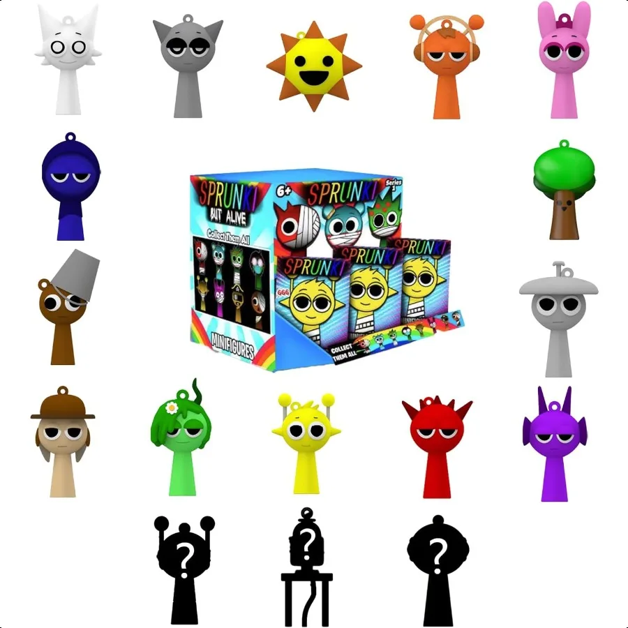 

Sprunki Action Figures Mystery Box Sprunki Mystery Box 10 Pack