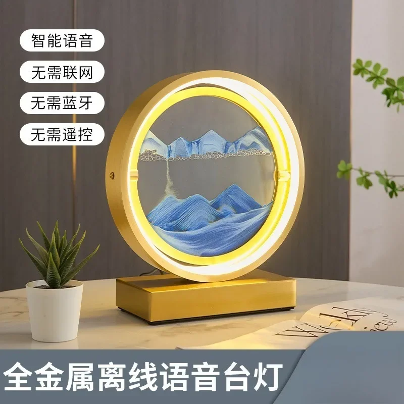 Quicksand hourglass simple bedroom creative decoration atmosphere ornament desk lamp birthday