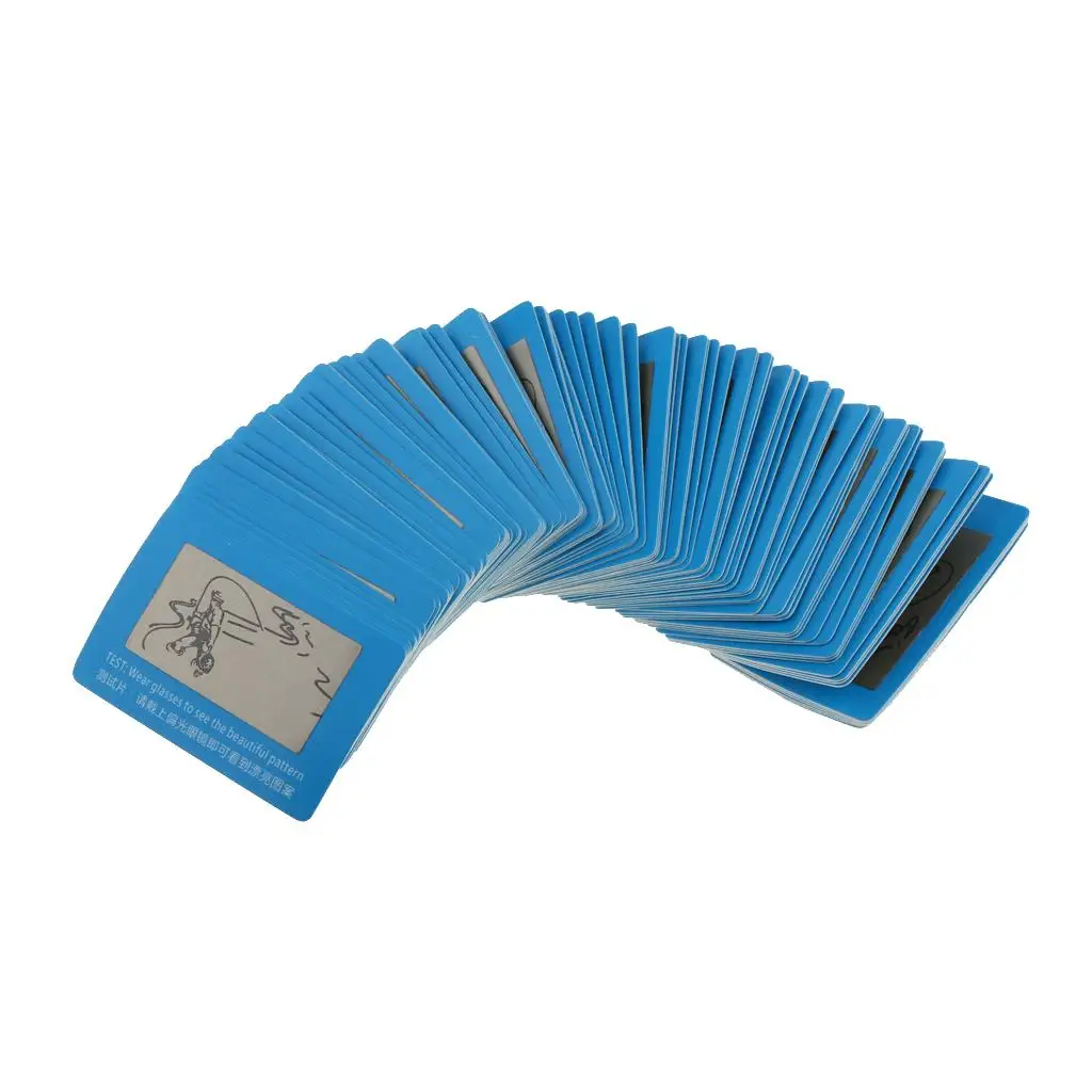 Polarized Lens Test Card Set Paper Sunglasses Authenticity Tester UV400 Detection Tool for Optical Shop