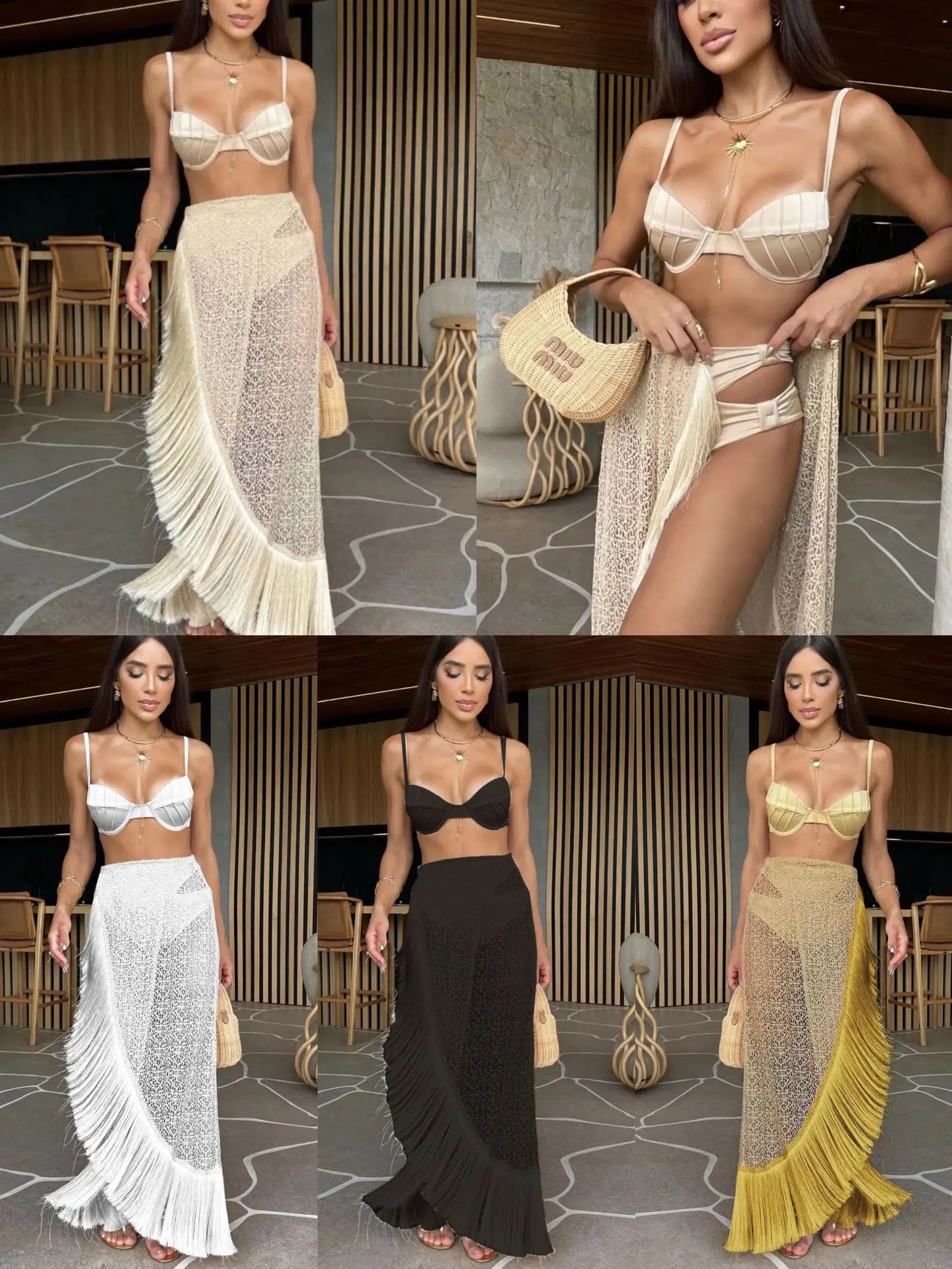 

Женское бикини с высокой талией, бикини из трех частей с юбкой, однотонное пляжное бикини, сексуальный пляжный праздничный купальник с прикрытием