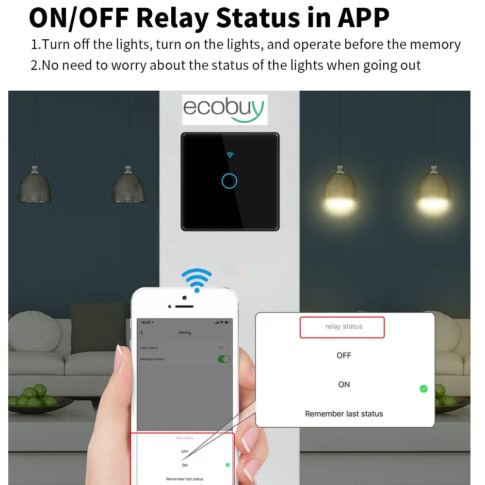 Sakelar Pintar WiFi Sakelar Sentuh Dinding Lampu UE 220V Membutuhkan Kawat Netral Tuya Kehidupan Pintar Bekerja dengan Alexa Google Home 1/2/3/4 Gang