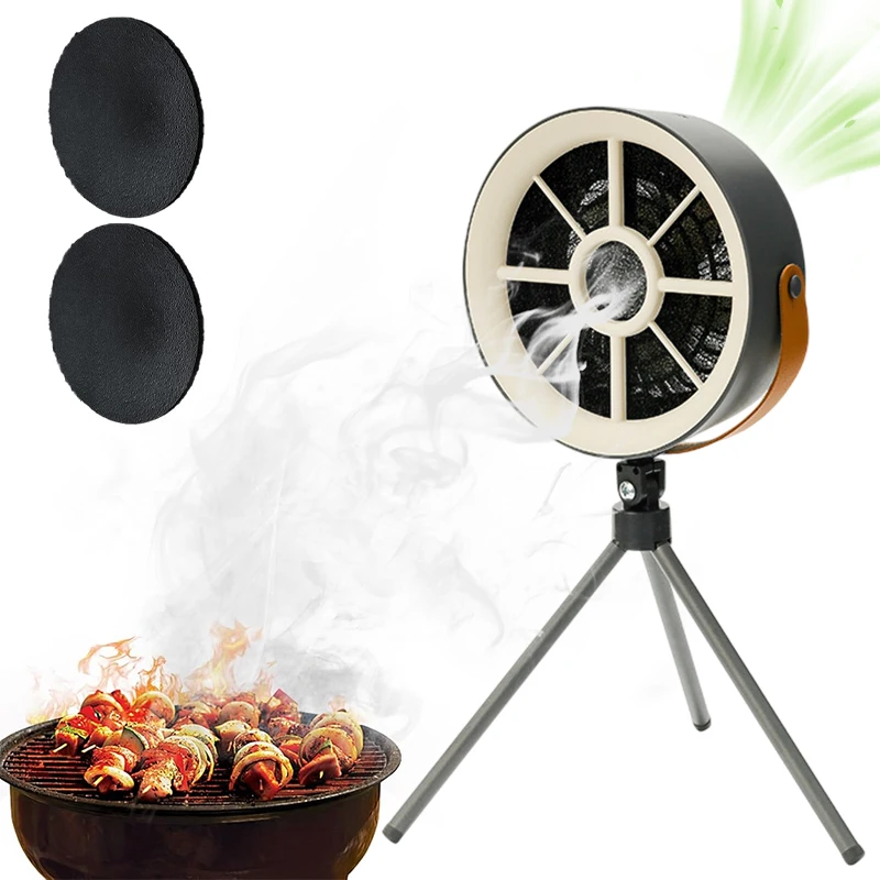 Portable Exhaust Fan Small Kitchen Hood Extractor Barbecue USB Supply Desktop Range Hoods Mini Suction Cooker Hood