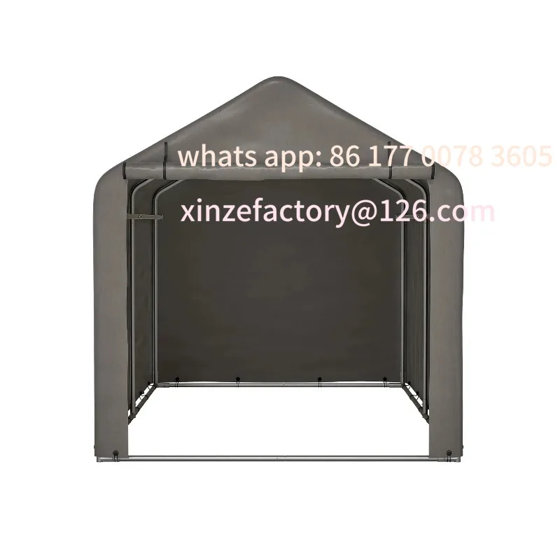 

Customizable Bicycle Garage 157 x 218 x 166 cm, Garden Shed, Tool Shed, Storage Tent, Carport Equipment Tent, Dark Grey