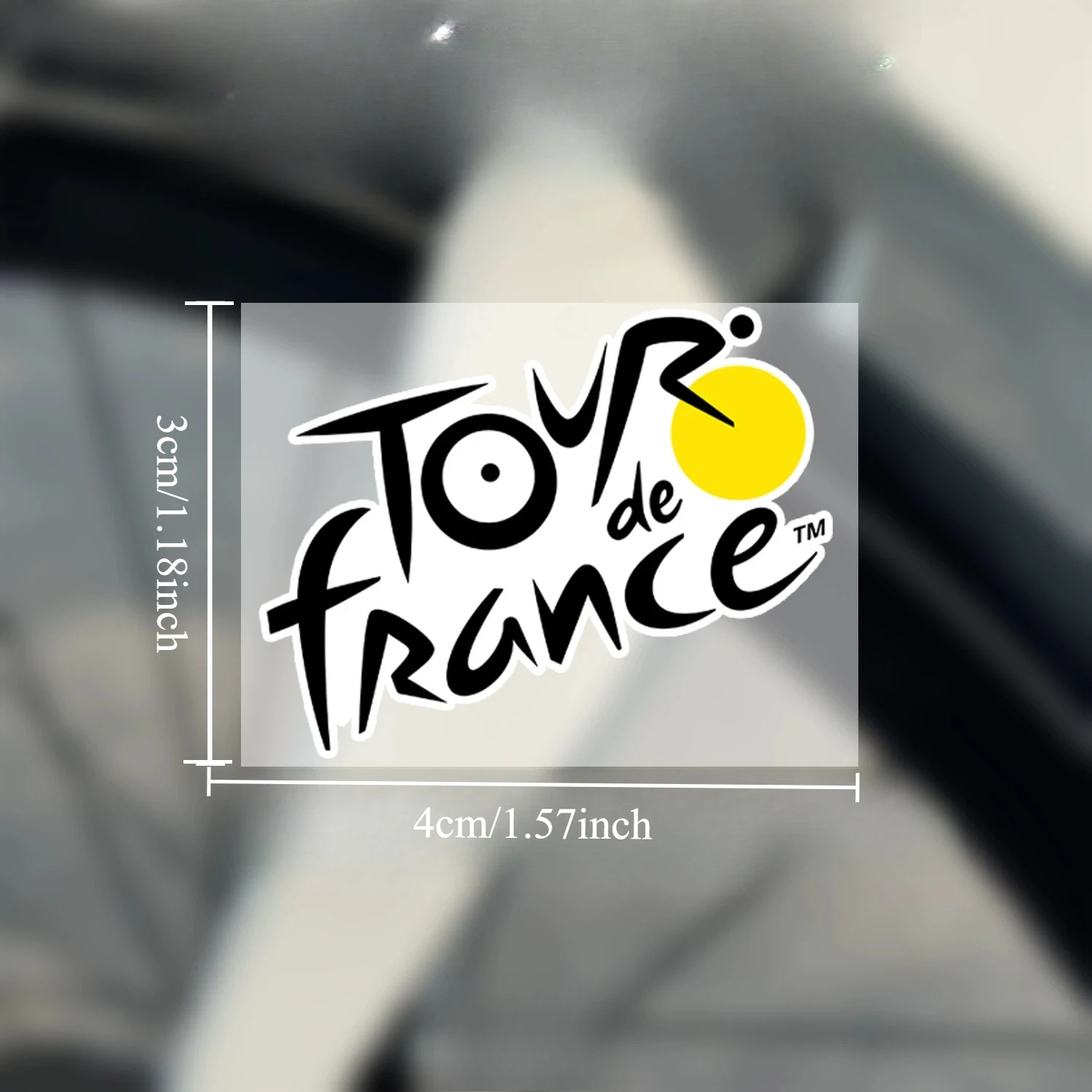 2 Pcs Bike Race Logo Stickers, Waterproof Decals for Bike Frame & Helmet