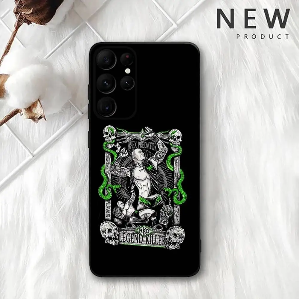 Étui de téléphone Randy Orton pour Samsung S 25,24,23,22,30,21,10,9,Ultra,Plus,Lite,FE,4,5G, coque souple noire