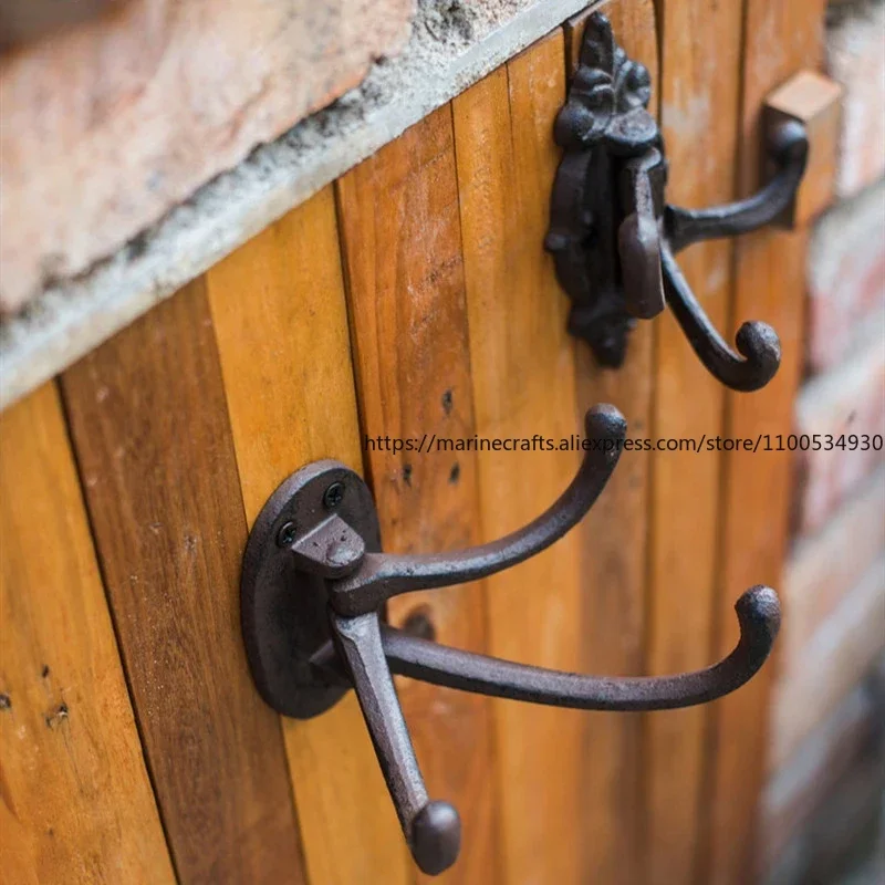 

European and American Cast Iron Hooks Can Be Movable Iron Wall Hanging Creative Personalized Wall Decoration