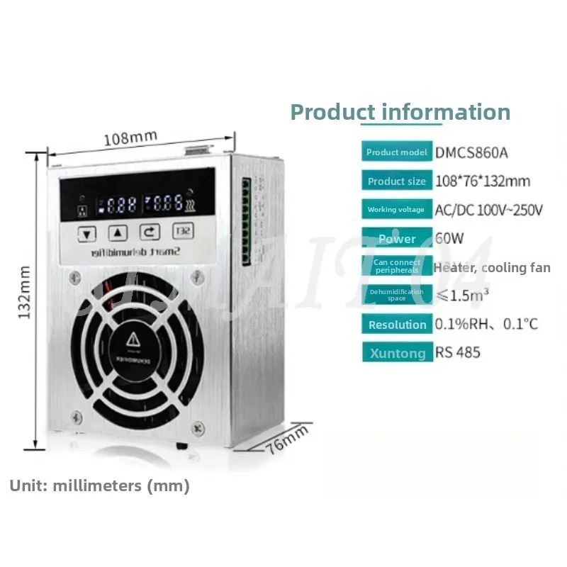 Mini Small Intelligent Dehumidification Device, Switch Cabinet CS345 Smart Instrument Room Moisture-proof