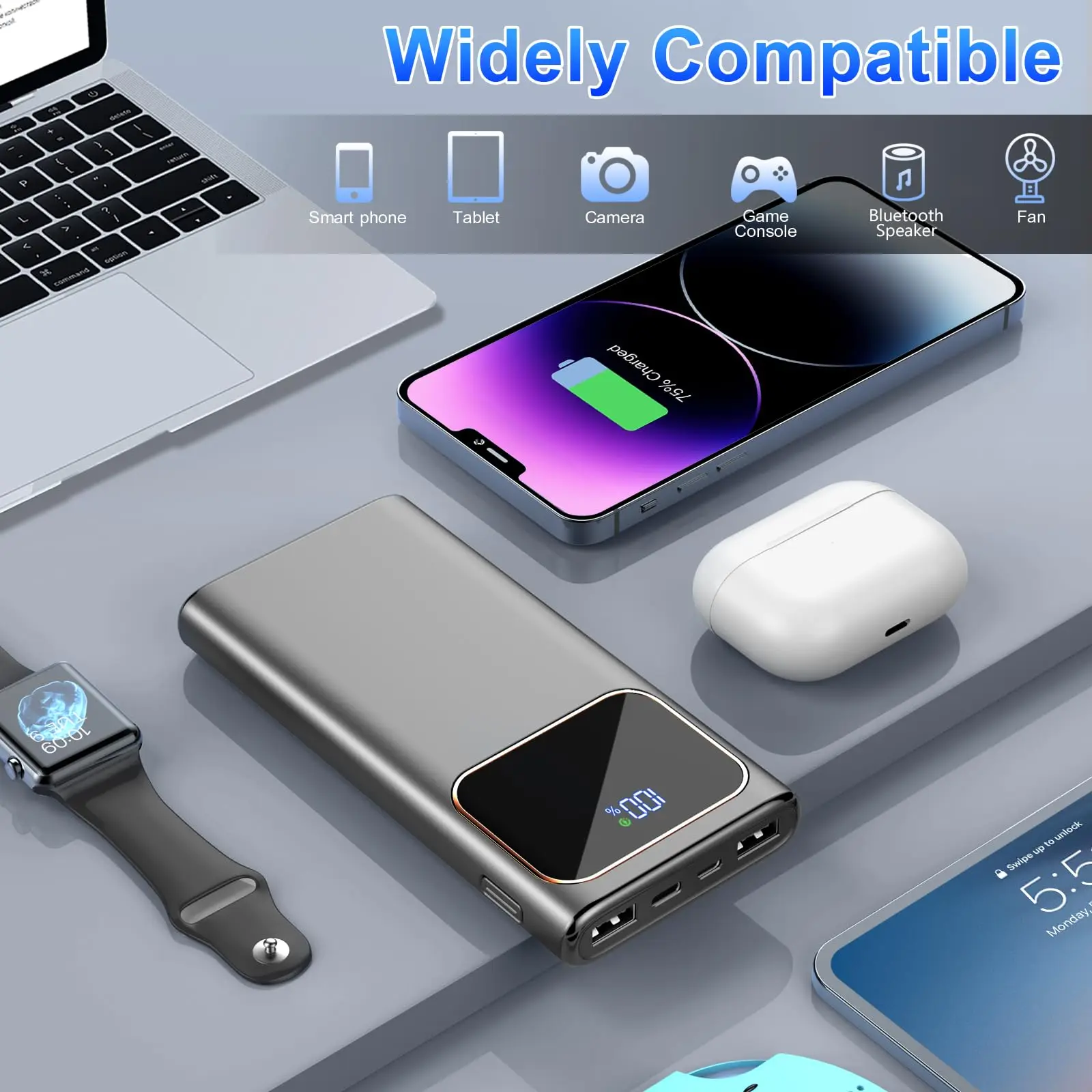 بنك الطاقة المطور DY202 بقدرة 20000 مللي أمبير في الساعة | 22.5 واط PD3.0 QC4.0 شحن سريع | شاشة LED 2In 3Out توافق عالمي #5