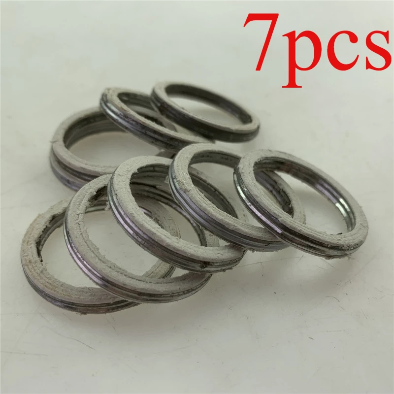 7PCS For GN125 GS150 GN250 motorcycle exhaust pipe O-type gasket installed in cylinder head between exhaust port and  inlet