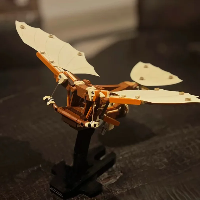 

Qing Wang aircraft kit construction set with display rack gift creative building block toys ﻿