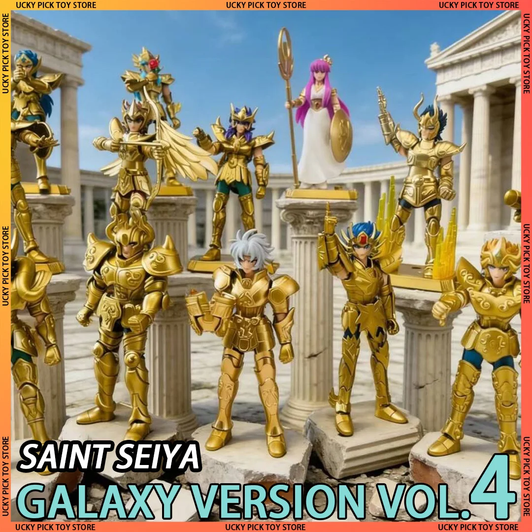 

Blokees Saint Seiya Blind Box Galaxy Version Vol.4 Gold Zodiac Anime Virgo Saga Action Figures Assembled Model Toy Collectible
