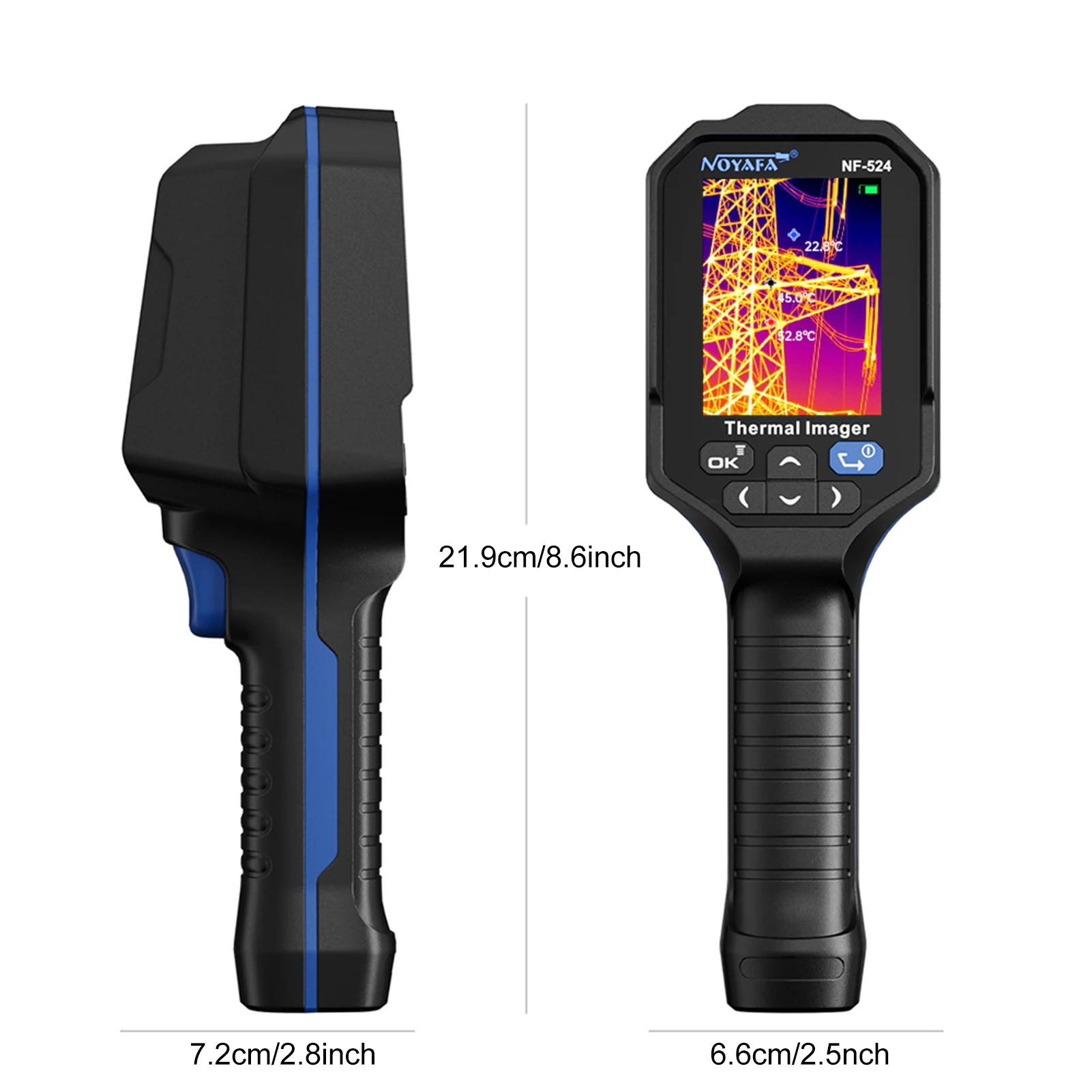 NF-524 Infrared Thermal Imager 120*90 Handheld Testing Imaging Camera PCB Circuit Temperature Meter Inspect Tool