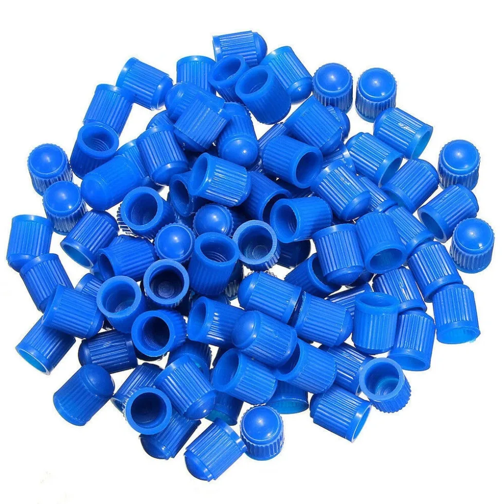 100Pcs/Set Bike Tire Air Valve Stem Caps Bicycle Wheel Stem Air Valve Dust Covers Bike Dustproof Caps Bycicle Accessories