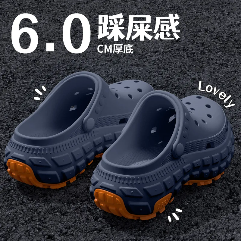 Hole Shoes Men's Summer 2026 New Deodorant and Non-Slip Outer Wear Breathable Outdoor Driving Fishing Beach Sandals Men