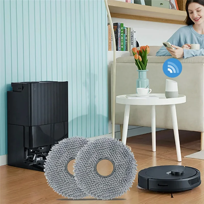 Подушечки для швабры AT28 для Roborock Q Revo Master/Q Revo S/Q Revo Pro/Q Revo Maxv/Q Revo Curv, аксессуары, запасные тряпки для мытья полов