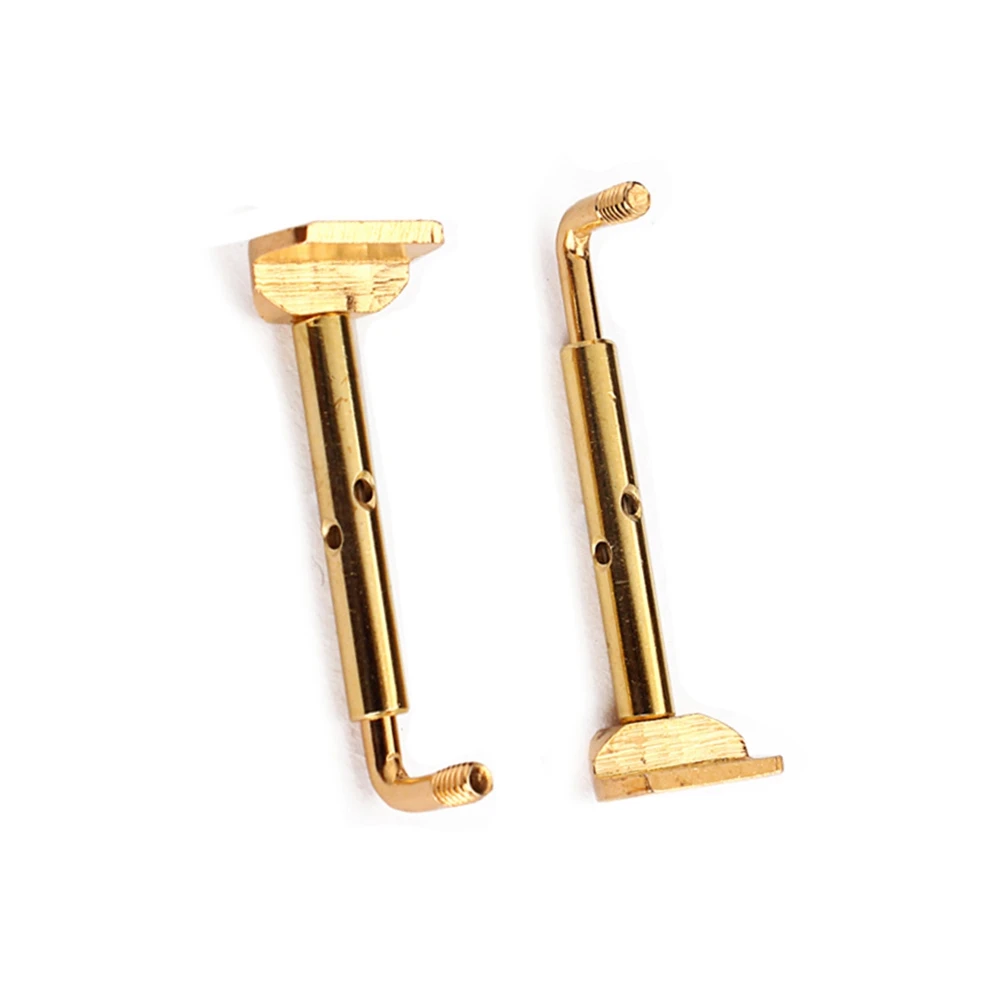 

2PCS Viola Chin Rest Screws Clamp Fiddle Parts 2Pcs DIY Brass Portable Violin Pats Fittings Chinrest Screw Instrument Accessorie