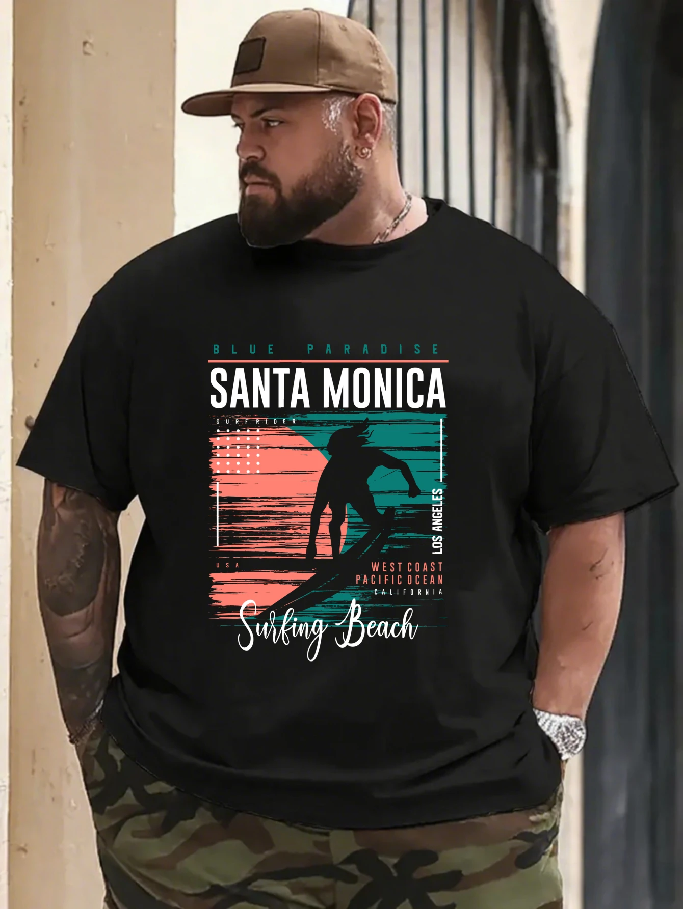 

Vintage Psychedelic Alien Face Graphic T-Shirt for Men, Trippy Style Short Sleeve Tee, Retro Alien Print Tops