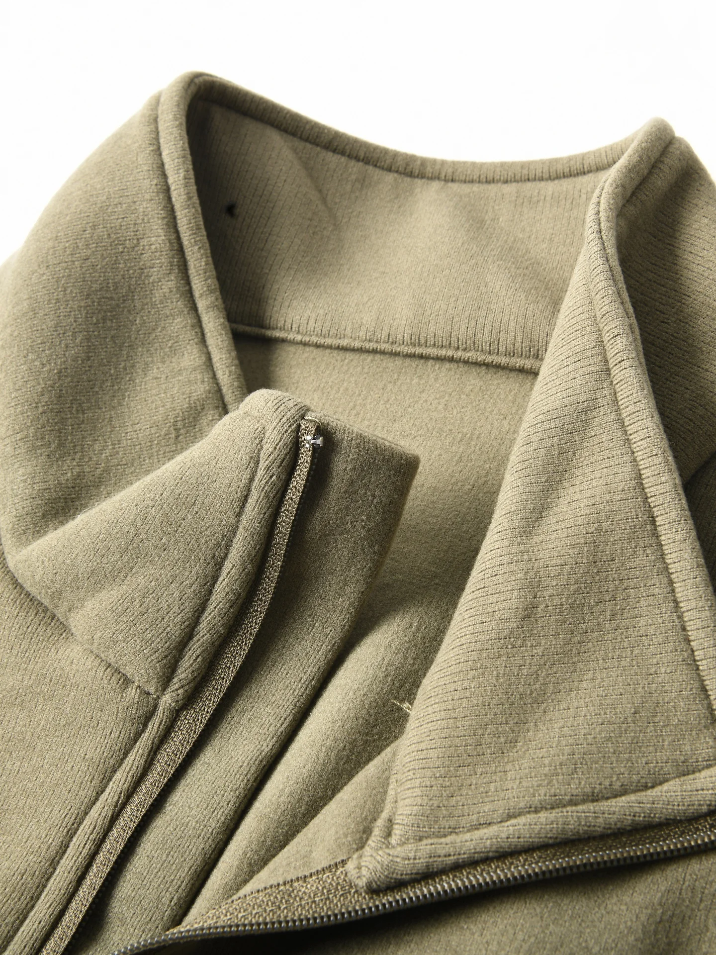New American Style Double-Sided Heat Retention Warm Fleece Half Zipper Stand Collar Long Sleeve Men's T-Shirt Loose Casual Ba...