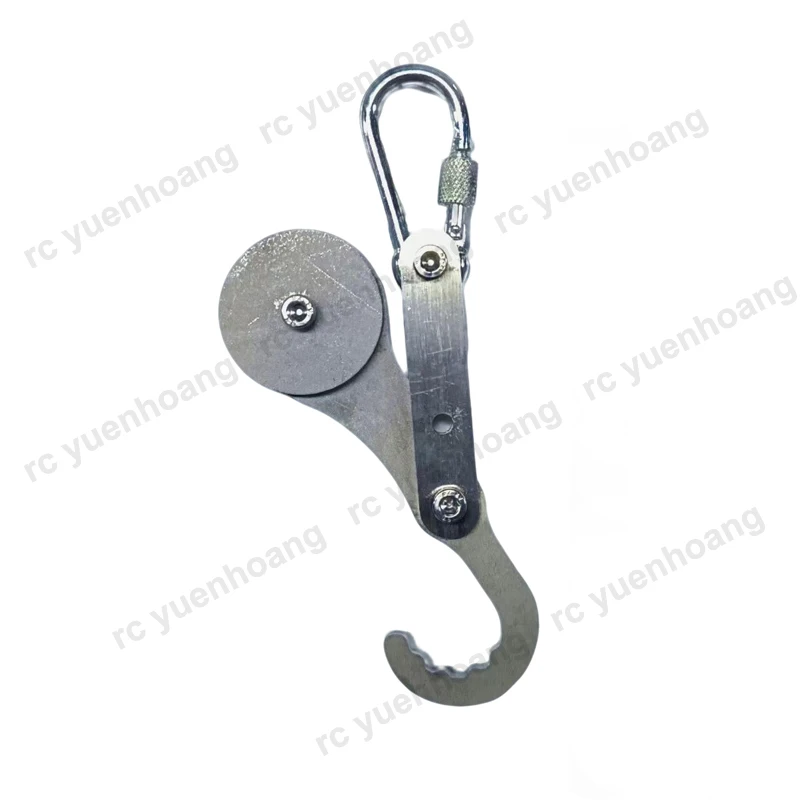 1PCS Rope/Cable Lifting Hook Payload 200KG Stainless Steel Automatic Unhooking Gravity Hung Hook for DJI T60 RC Transport Drone