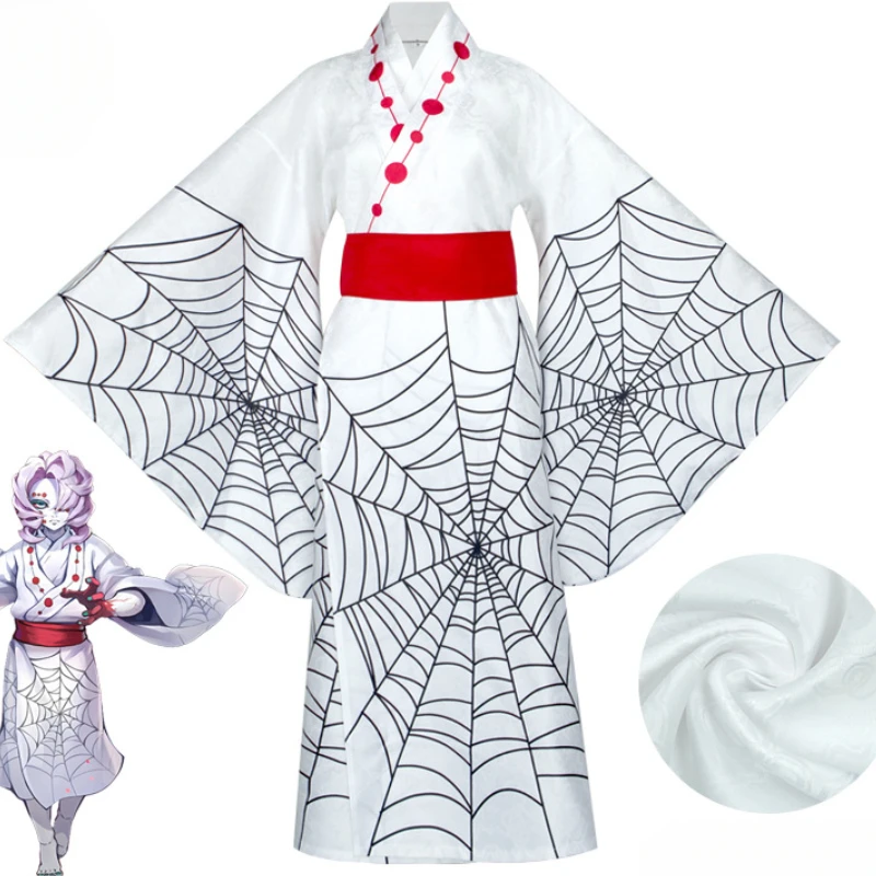 

Anime Demon-Slayer Yaiba Spider Rui Brother Cosplay Costume Wigs Halloween Costumes Party Dress Clothes