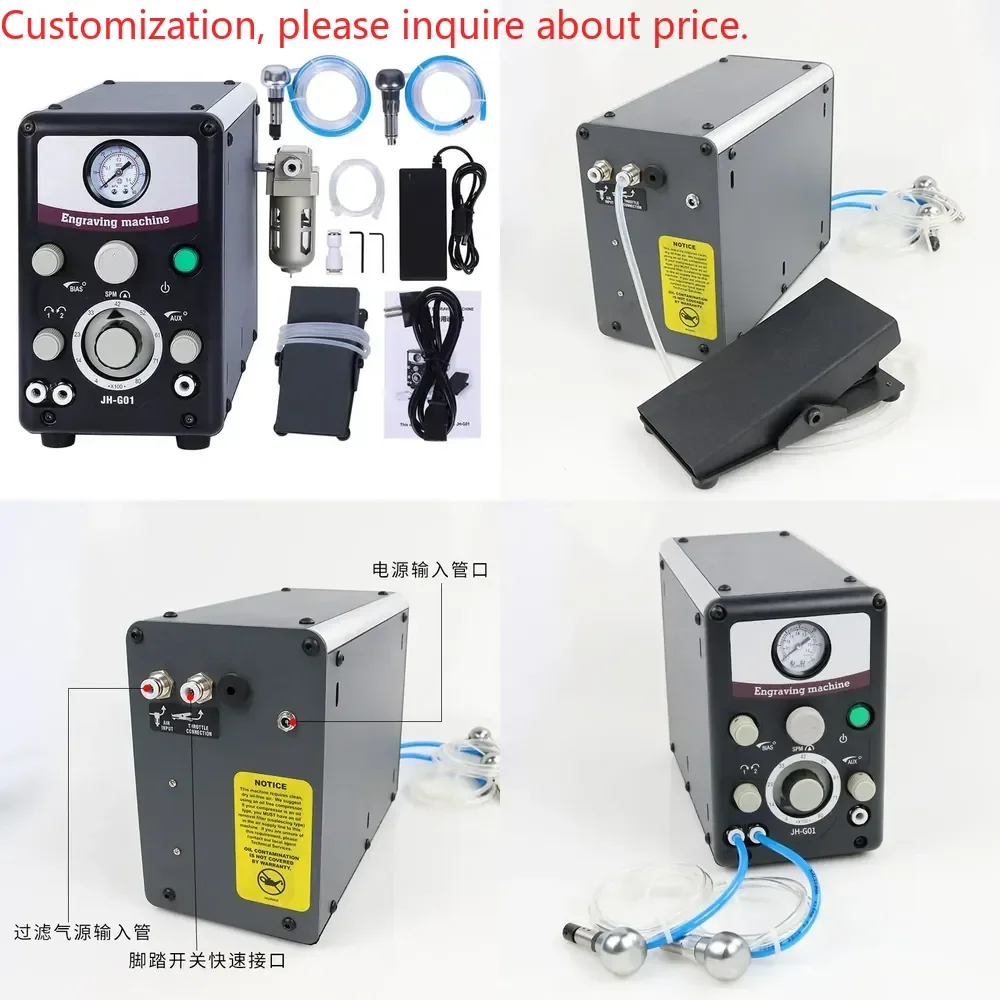 

Hot saleDouble head pneumatic engraving machine, reel bead edge machine, pneumatic micro-inlay engraving machine, jewelry