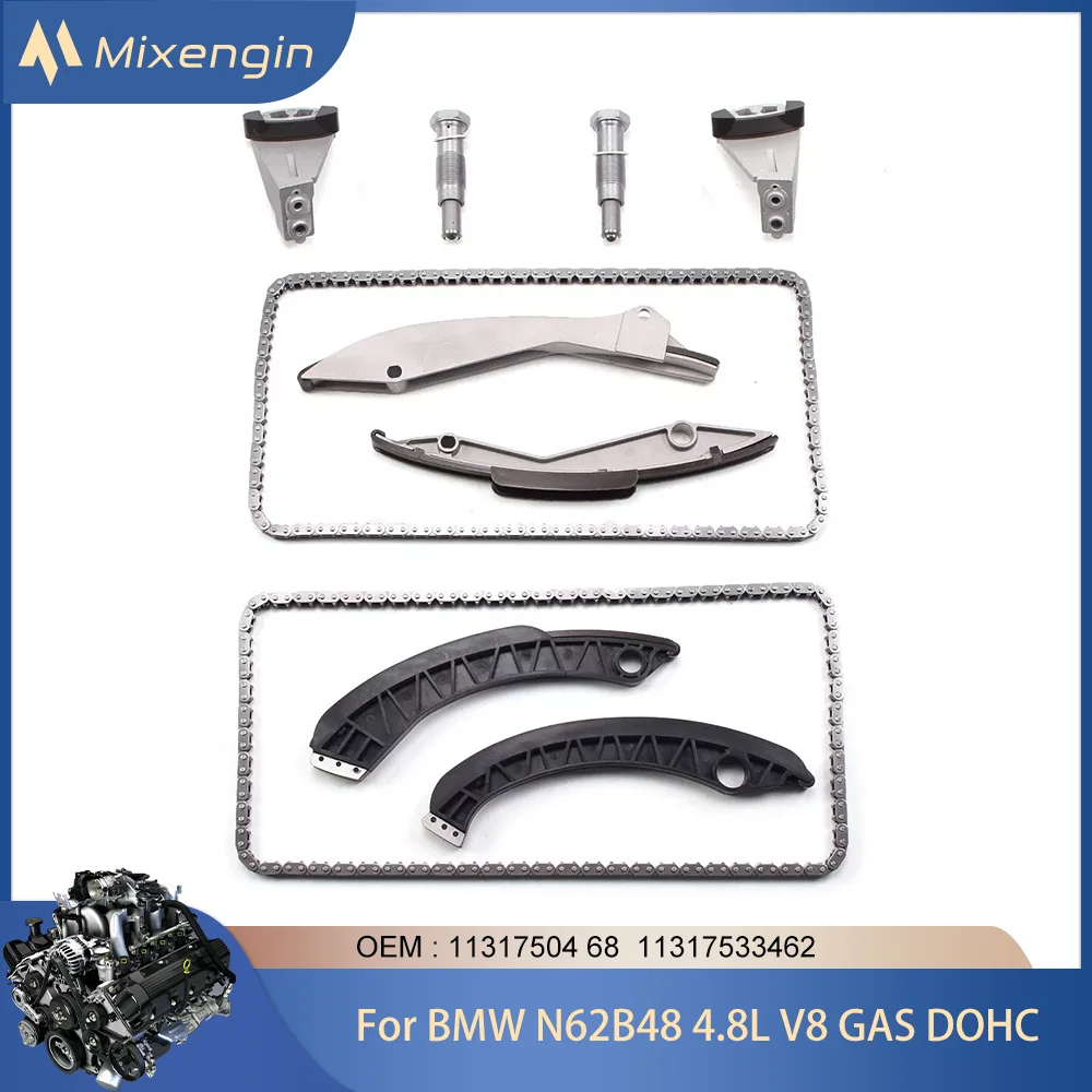 Auto Engine Parts Timing Chain kit  For BMW N62 X5 540i 545i 550i 645i 650i 735i 740i 745i 750i 3.6L 4.0L 4.4L 4.8L V8 GAS DOHC