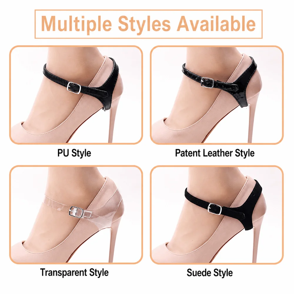 1pair Transparent Transparent Shoe Strap Anti-Slip Anti-Skid High Heels Shoelace Invisible Detachable Strap Accessories