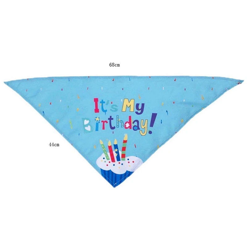 Pet Birthday Bib Sequin Headwear Party Hat Cat Puppy Saliva Towel Mini Doggy Bandana Scarf Dog Birthday Dress Up Supplies