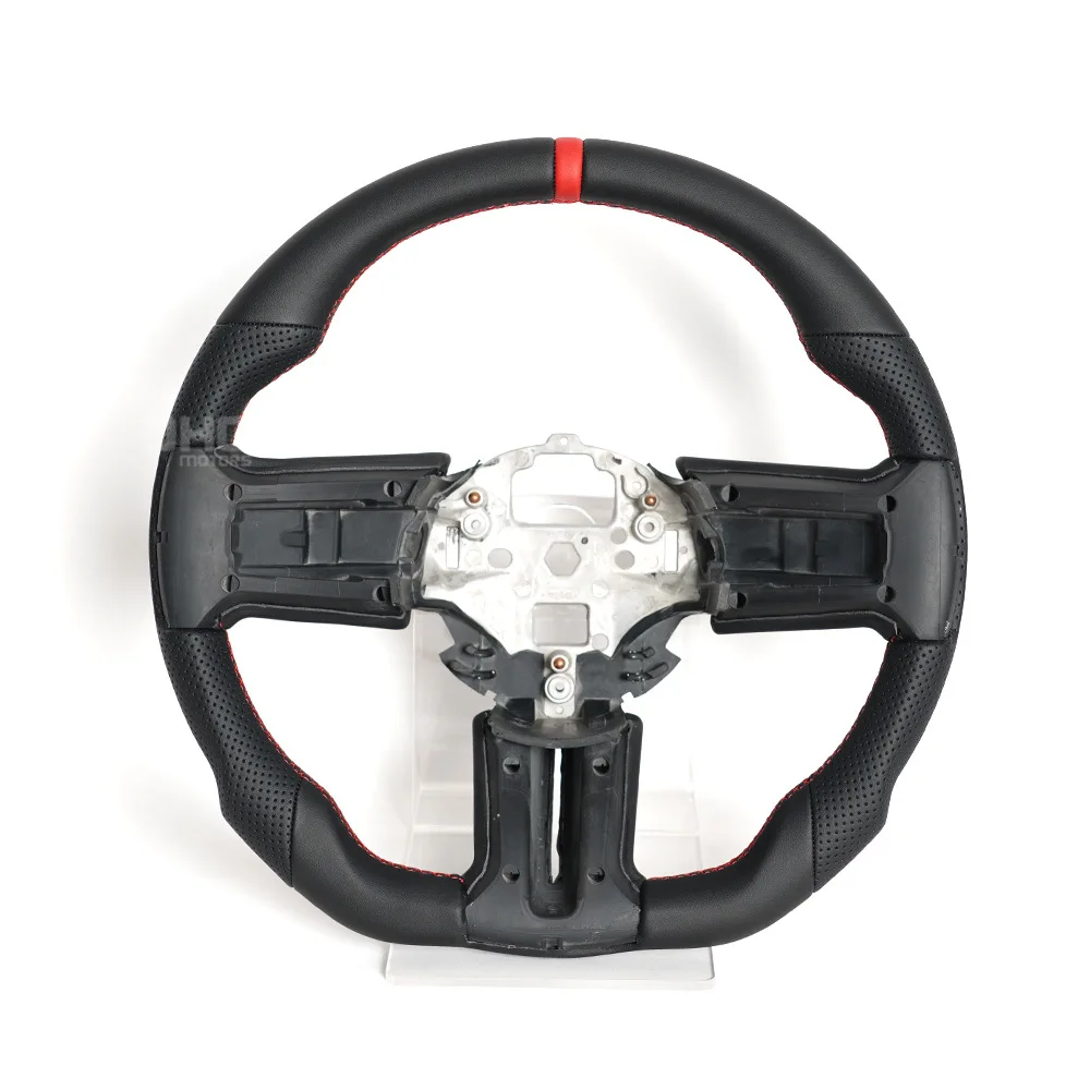 

Applicable to:Cross-border hot-selling, suitable for 10-14 Ford Mustang full leather car modification, customized steering wheel