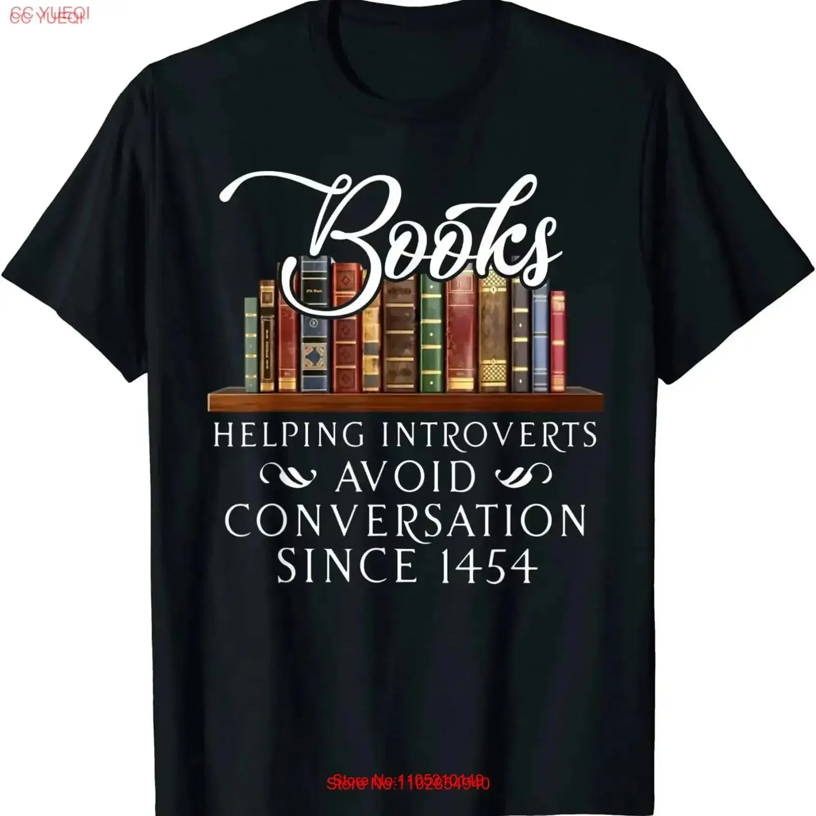 Books Helping Introverts Avoid Conversation Black T Shirt Size S 5XL vintage Washed Comfortable Unisex Breathable