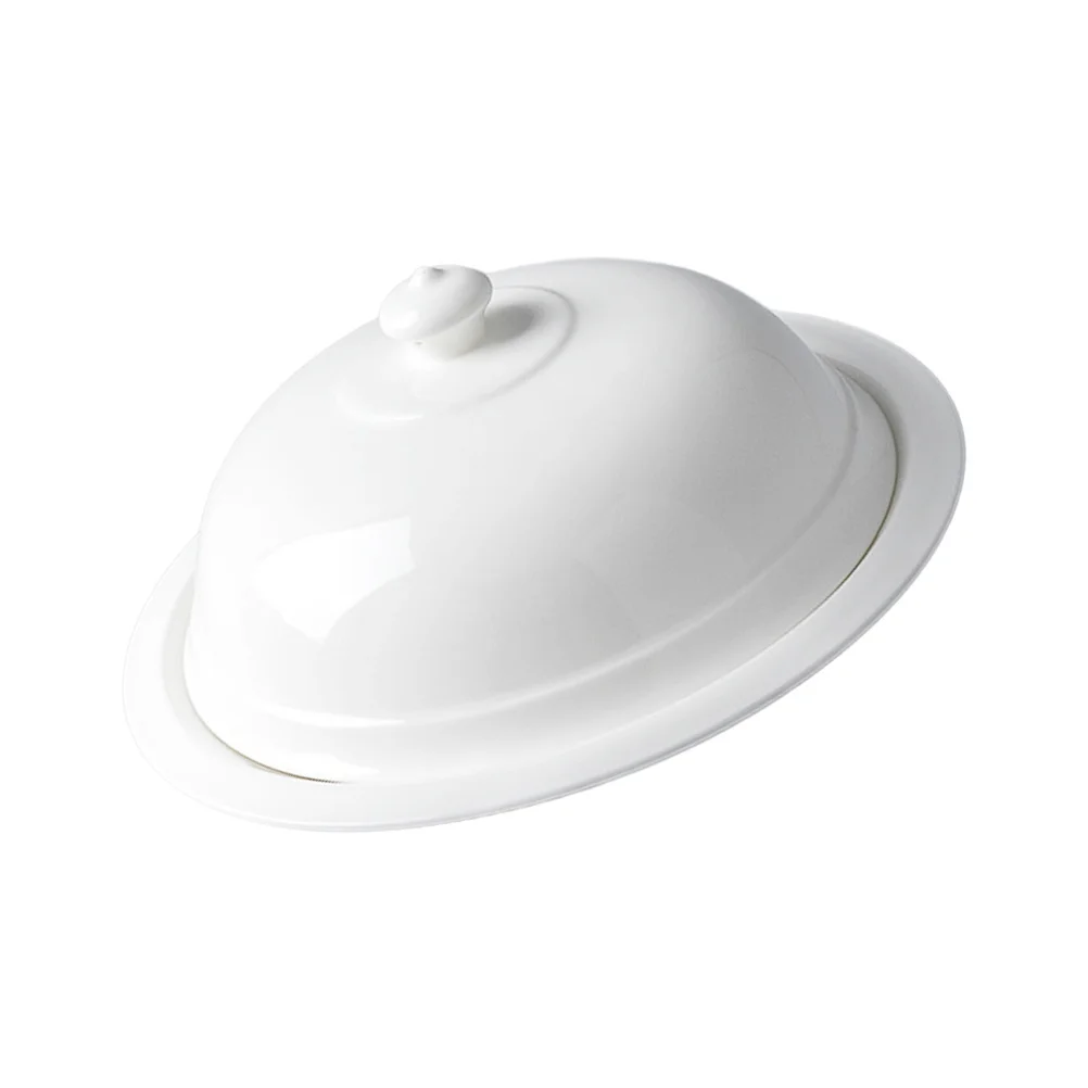 

Керамическая тарелка в западном стиле с крышкой. Изысканное мастерство. Гладкая поверхность. Легко чистится. Для дома и ресторана.